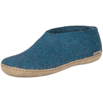 Glerups schoen laag model, leren zool - kleur Petrol - maat 36