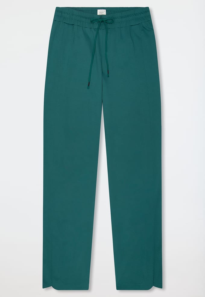 Langere broek van gemerceriseerd interlock, groen - Mix+ Relax 38