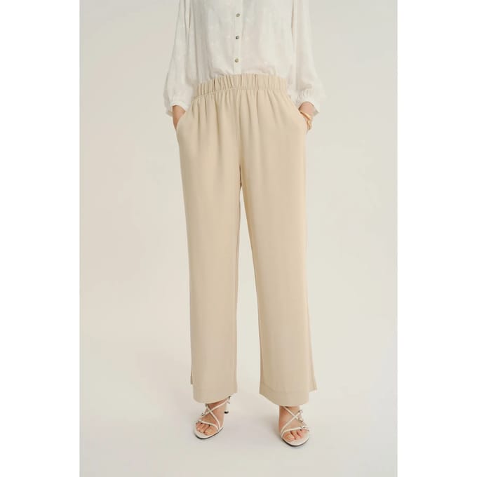 Ruime broek met elastische taille vrouw Greenpoint Regular March