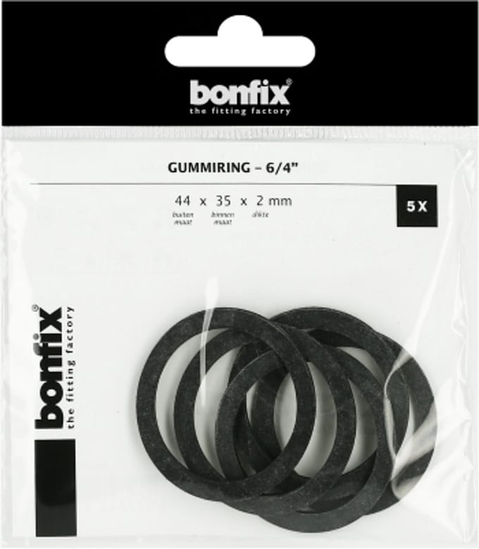 BONFIX Gummiring 6/4" (44 x 35 x 2 mm) 5 stuks
