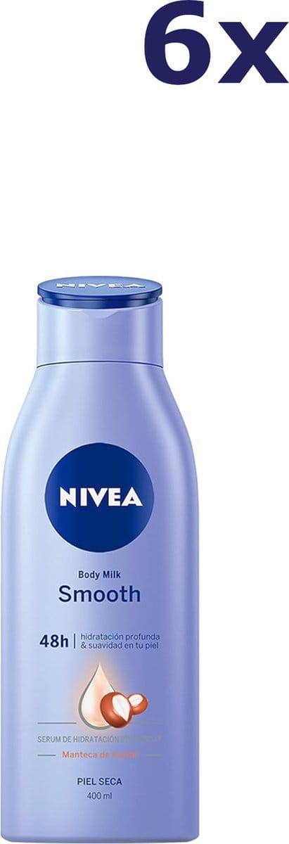 6x Nivea Bodymilk - Shea Butter 400 ml