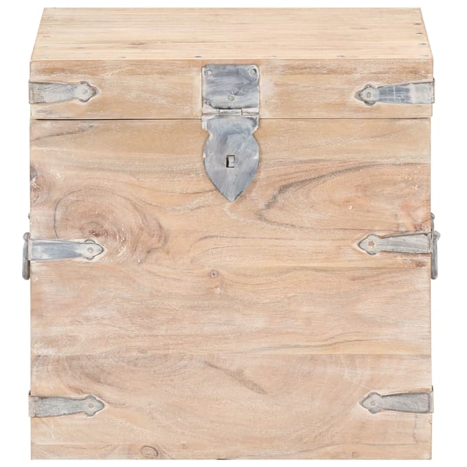 vidaXL - Opbergkist - 40x40x40 - cm - massief - acaciahout