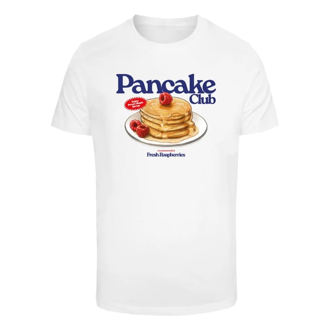 Mister Tee - Pancake Club Heren T-shirt - M - Wit
