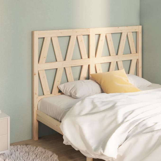 vidaXL - Hoofdbord - 146x4x100 - cm - massief - grenenhout
