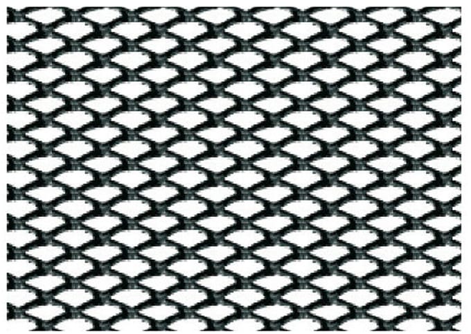 Racing Grill gaas - Klein 2x4 mm - 120x20 cm - Zwart geanodiseerd
