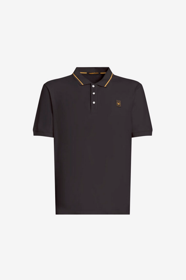zwart man polo