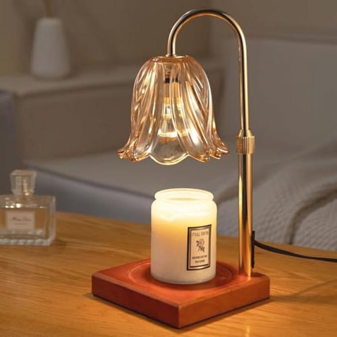 Dimbare Kaars Warmer Lamp met Timer en Verstelbare Hoogte - Ideaal voor Geurende Wax en Home Decor