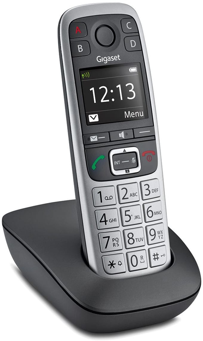 Gigaset E560 Analoge-/DECT-telefoon Zwart, Zilver