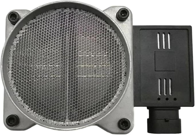 Luchtmassameter Sensor - MAF Meter - Motorprestaties Optimaliseren - Directe Vervanging - 3-pins Connector - Zwart Zilver