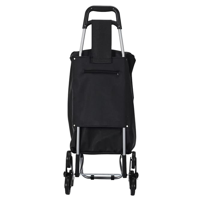 HowHomely Bistrot - Boodschappentrolley - 6 Wielen - Ergonomische Handgreep - Inklapbare Constructie