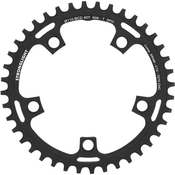 Tray gravel 5 branches Stronglight Sram Ct2 Mono Red-Force-Rival