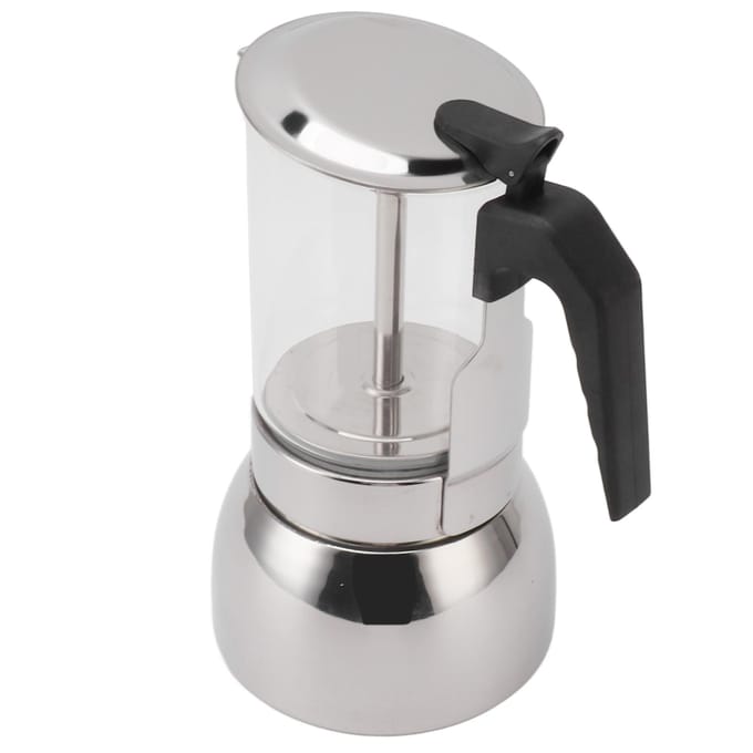 Koffiezetapparaat Dubbel Ventiel Roestvrij Staal Hittebestendig Multifunctioneel Draagbaar voor gray