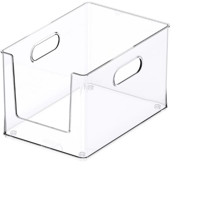 So Clever x Vacane Opbergbak Open Voorkant Small - Transparant - Stapelbaar | Anti-slip