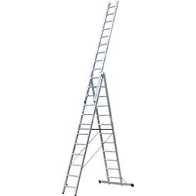 Multifunctionele ladder 3-delig, 3x8 sporten