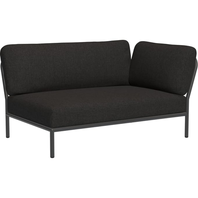 HOUE - Level Loungebank - Sunbrella Natte - Sooty grijs - Armleuning rechts - 4 - 6 Wochen