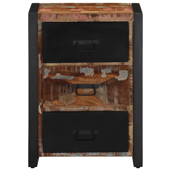 vidaXL - Ladekast - Multicolor - 50x35x70 - cm - Massief - Hout - Hergebruikt