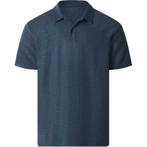 ESMARA MEN Piqué heren polo (Marineblauw, L)