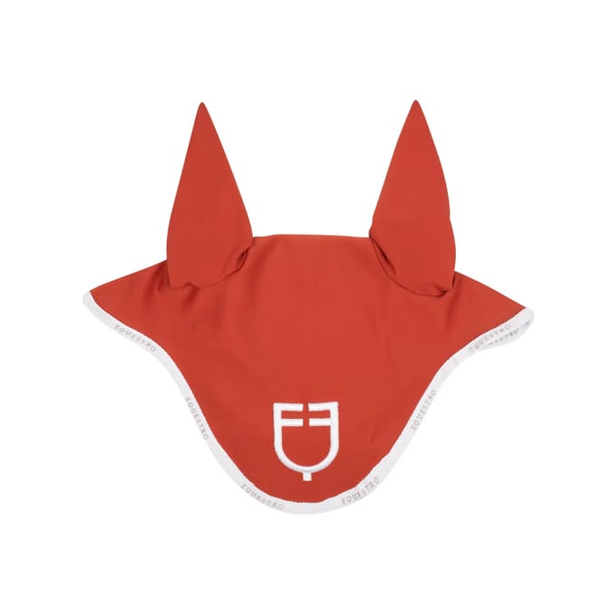 Korte muts van technische stof met logo Equestro