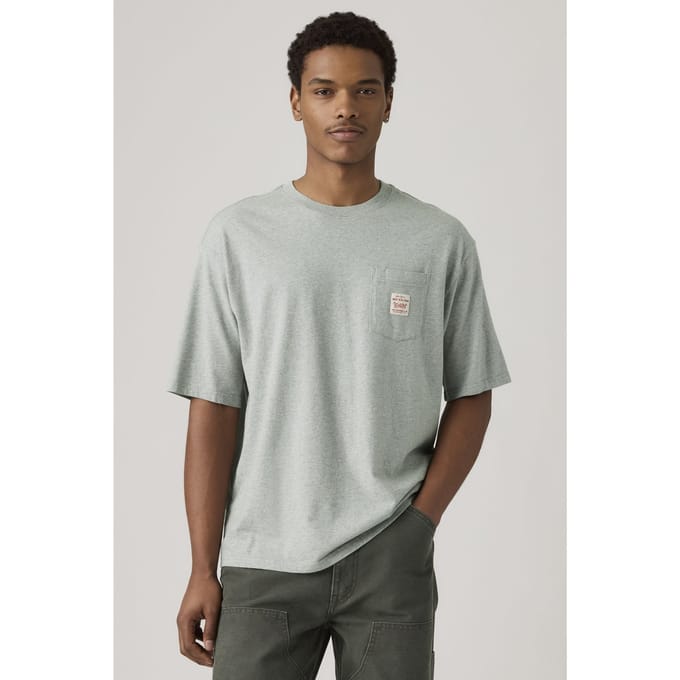 Levi's Workwear Tee Maat: M | Basic T-Shirts Outlet | Heren | Grijs