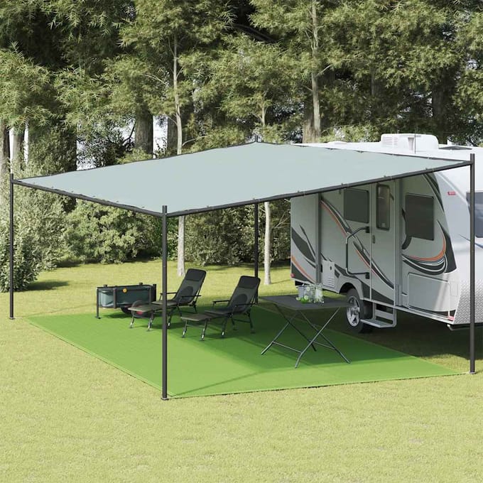 vidaXL - Tenttapijt - 400x700 - cm - HDPE - lichtgroen