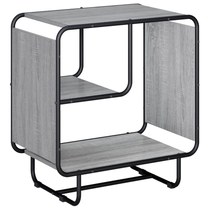 vidaXL - Dressoir - Grijs - Sonoma - 60 - x - 37.5 - x - 64.5 - cm - Bewerkt - hout