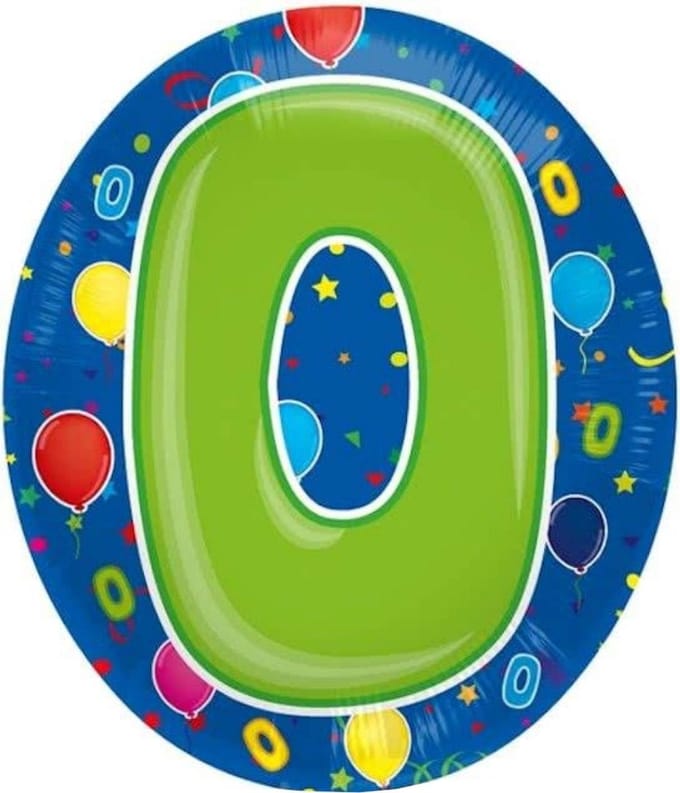 Folat - Folieballon - Shape - 0 - Zonder vulling - 56cm