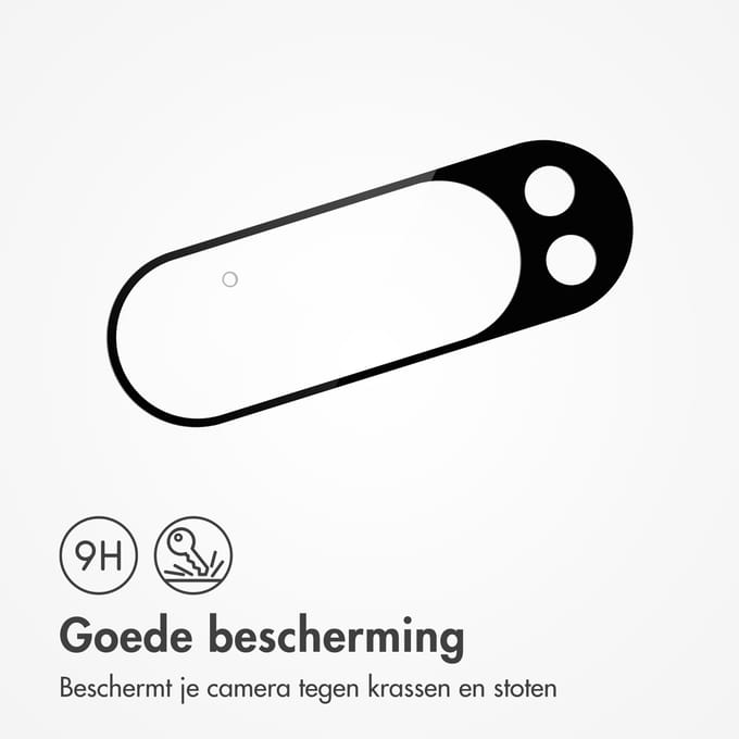 imoshion Camera Lens Protector - Geschikt voor Google Pixel 9 - 2 Pack - Zwart