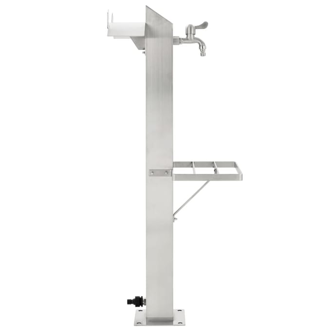 vidaXL - Tuinwaterkolom - vierkant - 95 - cm - roestvrij - staal