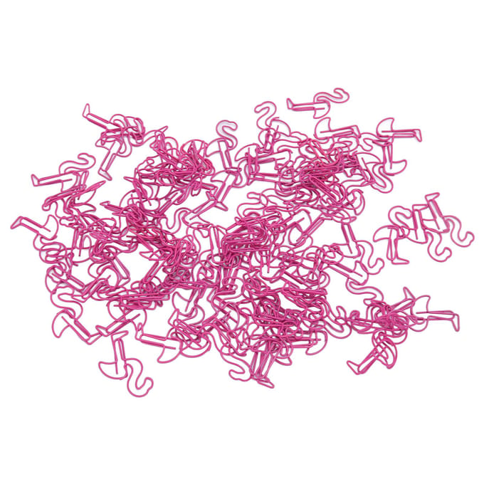 100 stuks Paperclips Multifunctioneel Vogelvormig Metalen Paperclips Set voor Document Classificatie Roze pink