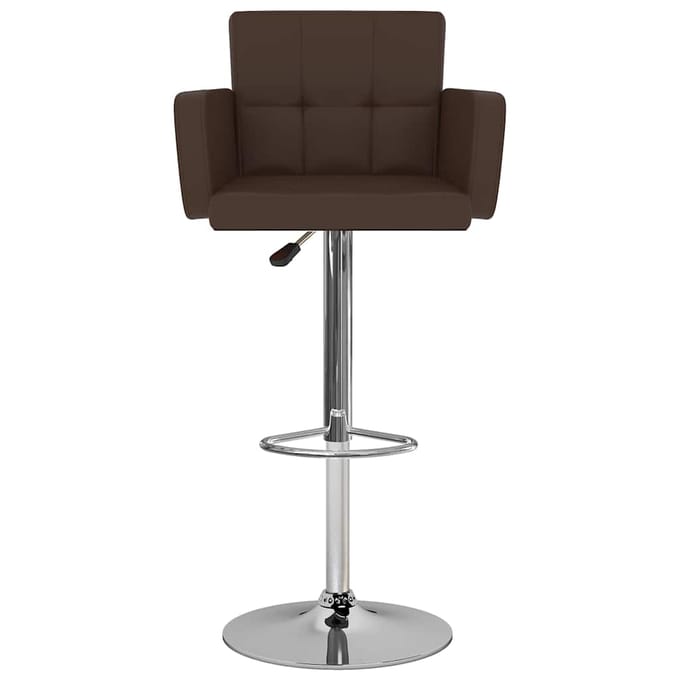 vidaXL - Barstoelen - 2 - st - kunstleer - bruin