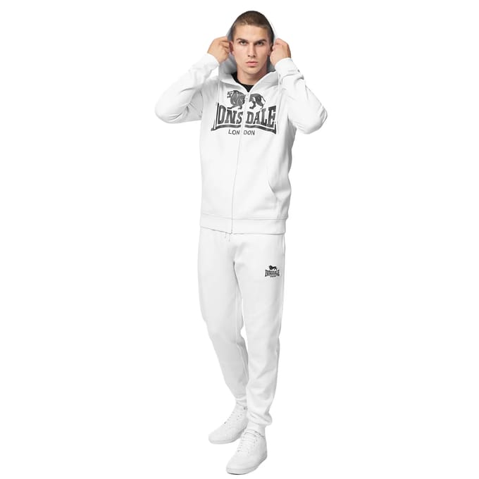 Lonsdale Heren trainingspak met capuchon regular fit KEPPENSCHOOL
