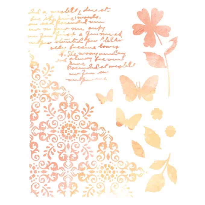 Stencil Petal play - Sizzix