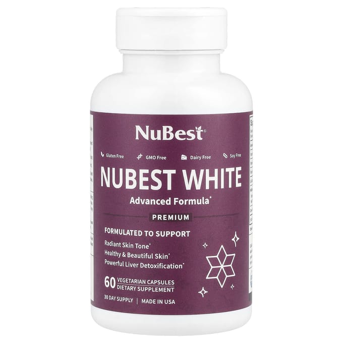 NuBest, Nubest White, 60 Plantaardige Capsules