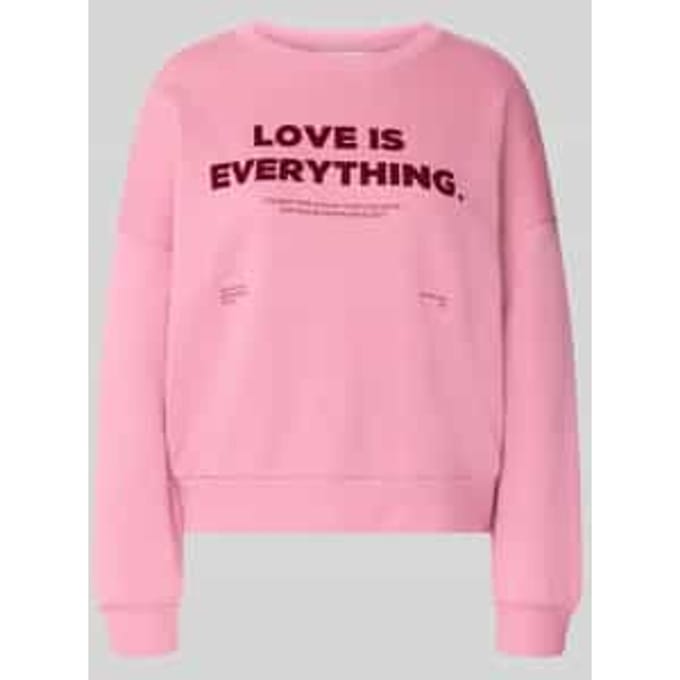 Regular fit sweatshirt van puur katoen