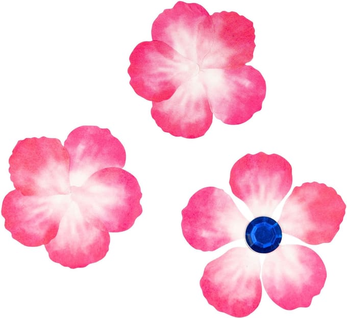 Colorations - Washi Stickers - Roze Bloemblaadjes, 80st.