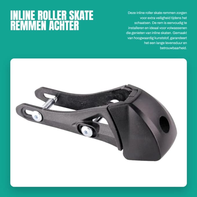 Dailygoods- Roller Skate Remmen Universele Vervanging - Achter