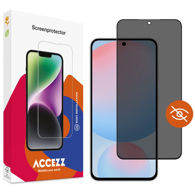 Accezz Gehard Glas Privacy Screenprotector voor de Samsung Galaxy S26 FE / S25 FE / A57