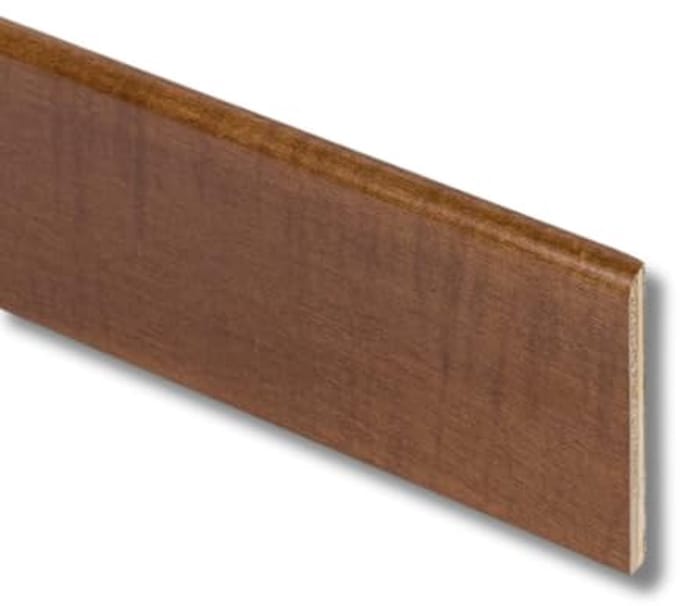 Moderne houten plint - 10 x 100 mm - Duurzaam en wasbestendig
