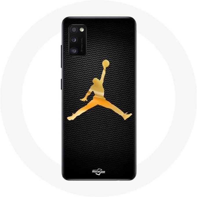 Coque - Michael Jordan - Galaxy A41 - Souple - Jaune - Logo jaune