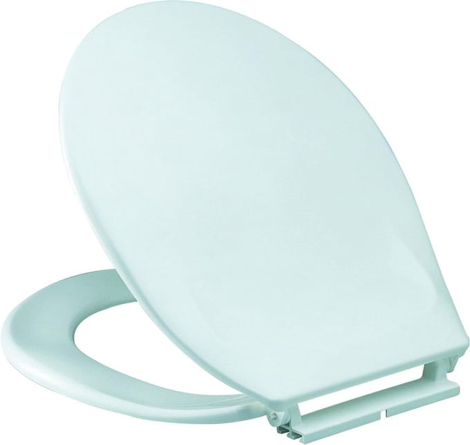Toiletbril - WC Zitting - Badkamer Vernieuwen - Onbreekbaar Polypropyleen - 44 x 37 cm - Wit
