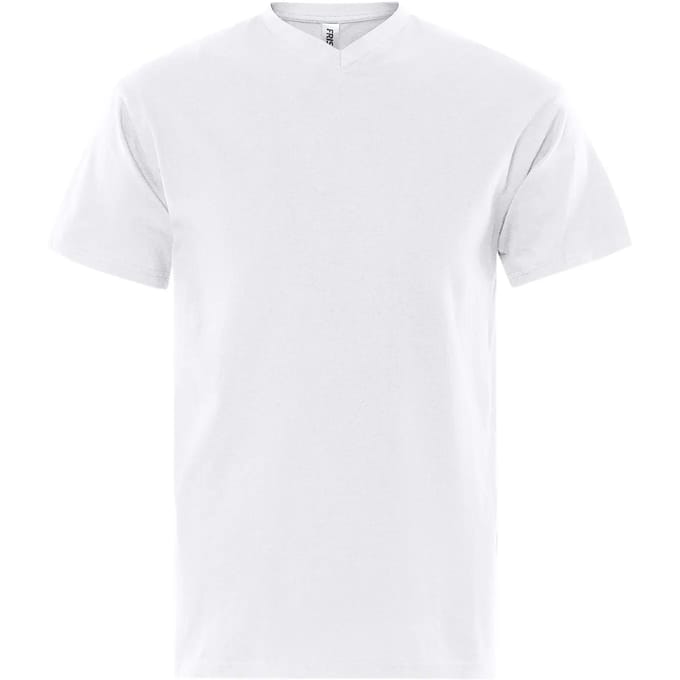 Fristads V-Hals T-Shirt 1913 Bsj - Wit - 3XL