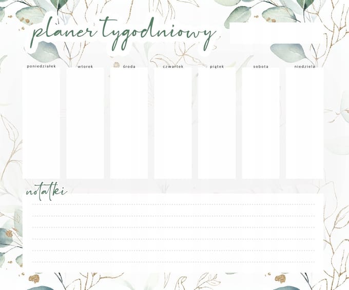 Wallvy Serie - Magnetische Weekplanner - 48x40CM - Voor Whiteboardmarkers
