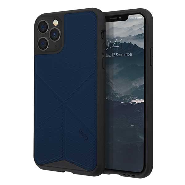 UNIQ Transforma - iPhone 11 Pro Hoesje - Niebieskie - Functie Standaard - Bescherming - Elegantie