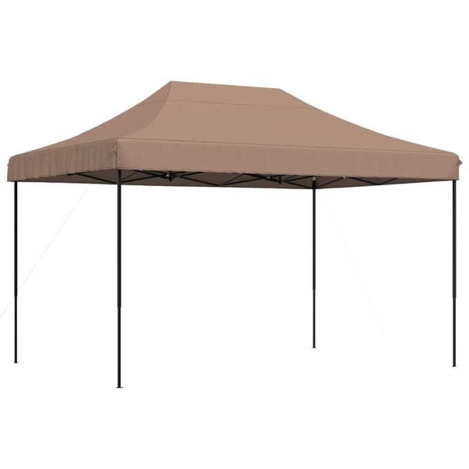 vidaXL - Partytent - inklapbaar - pop-up - 410x279x315 - cm - bruin