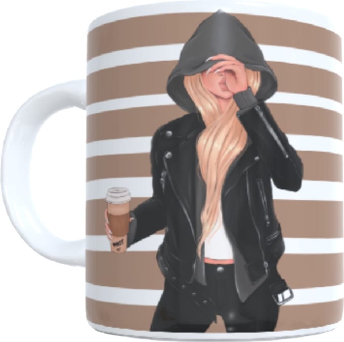 Koffie beker - thee mok -tekst - spreuk but first coffee - vrouw
