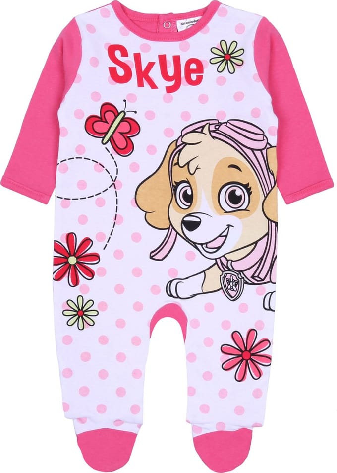 Donkerroze overall voor baby SKYE