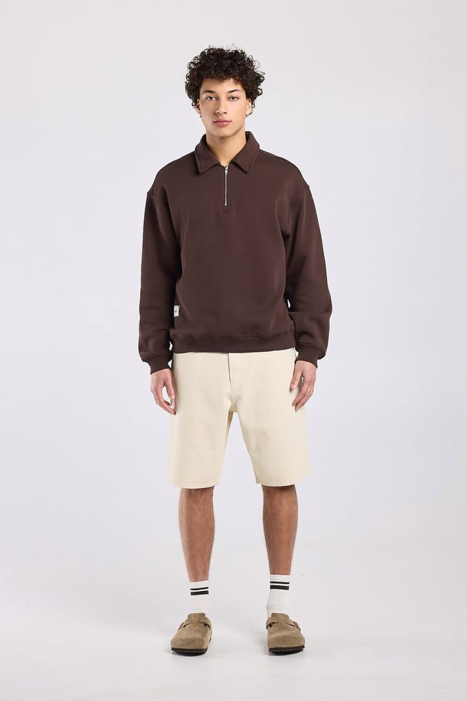 America Today Sood Half Zip Mud Taglia: XL | Maglie a manica lunga Outlet | Uomo