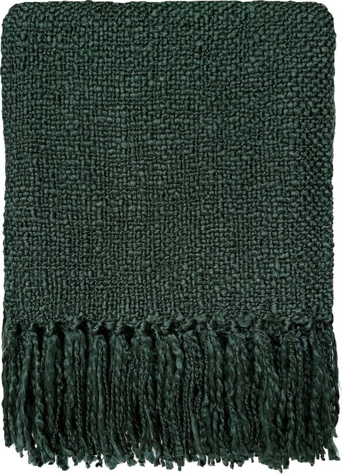 Malagoon - Forest green solid throw