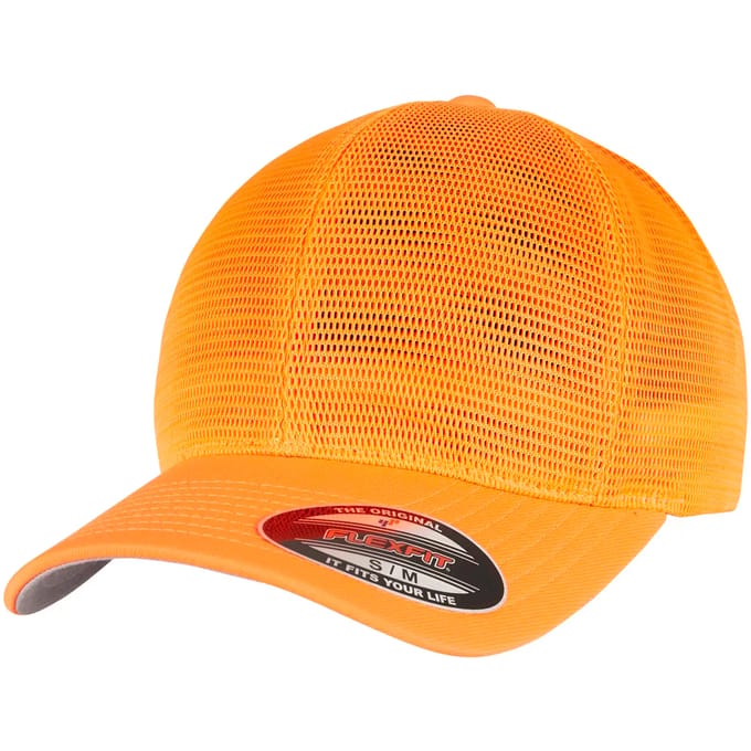 Urban Classics - 360 OMNIMESH Flexfit pet - S/M - Oranje