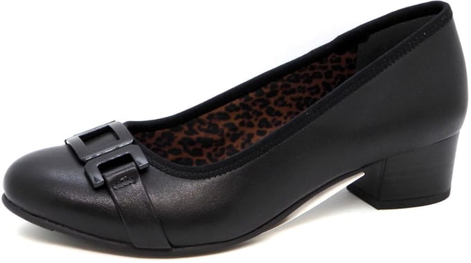 Jana Dames Pump - 22368-001 Zwart - Wijdte H - Maat 37